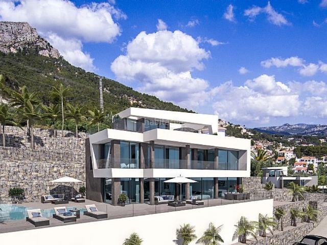 Chalet en venta en Calp, Oltamar Cucarres. Villa de 4 dormitorios y 6 baños con piscina y terraza en Calpe. Chalets.