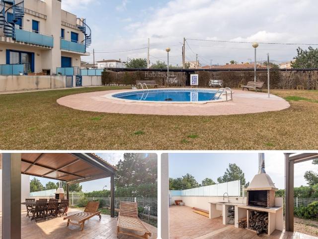 Chalet en venta en Ampolla L´ Costa Dorada. Espectacular adosado esquinero y todo exterior en LAmpolla!. Chalets Ampolla.