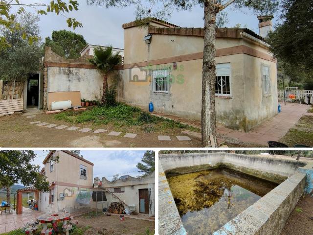 Chalet en venta en Borges del Camp Les. CASA de CAMPO en venta con mucho terreno 9.380 m2 llano en un lugar verde, con vegetación, cultivos y muy agradable. Chalets Borges del Camp.