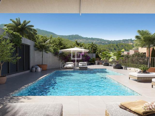 Chalet en venta en Baleares Esporles. Adosado de obra nueva de 3 dormitorios con 21m de jardín en venta en Región de Mallorca. Chalets.