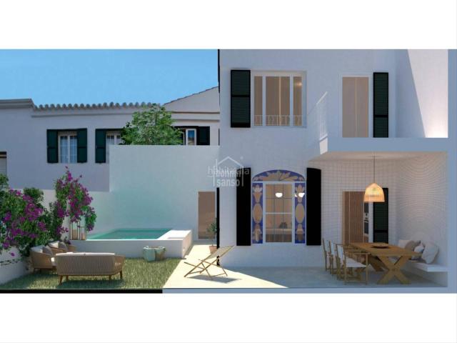 Chalet en venta en Baleares Maó Mahón, Avinguda Menorca Sínia Costabella. Proyecto excepcional con licencia de obra en vigor en el centro de Mahón. Menorca. Chalets Maó.