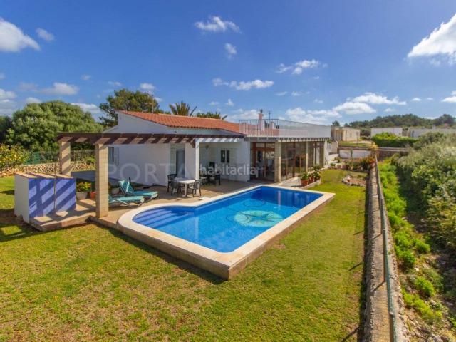 Chalet en venta en Baleares Maó Mahón, Sant Climent Es Canutells. Chalet con piscina en venta en Binidalí. Chalets Maó.