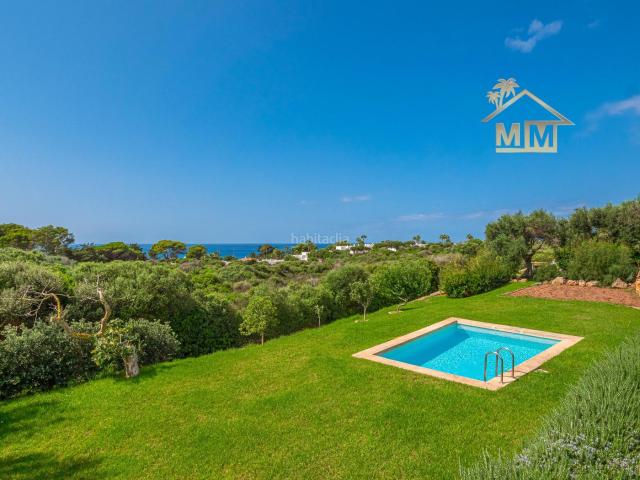 Chalet en venta en Baleares Sant Lluís, Cap d´en Font Binissafúller. CHALET EN BINISAFUA CON VISTAS AL MAR VIGILANCIA 24 7 PICINA JARDIN. Chalets Sant.