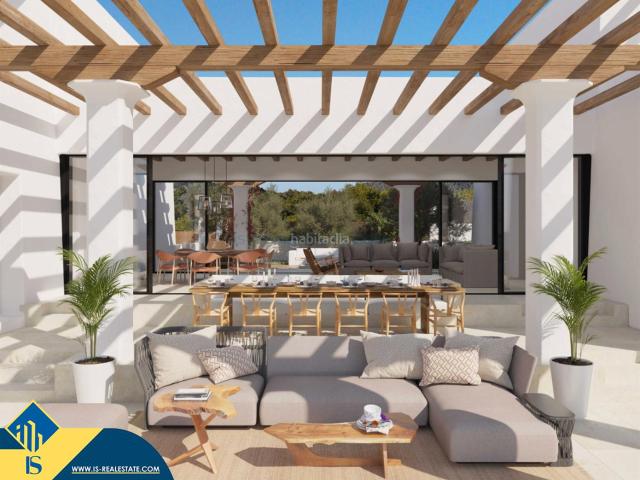Chalet en venta en Baleares Santa Eulària, Sant Carles. Villa en construcción, Islas Baleares, Ibiza. 5 habitaciones 350 m² 1 kilómetro al mar. Chalets Santa.
