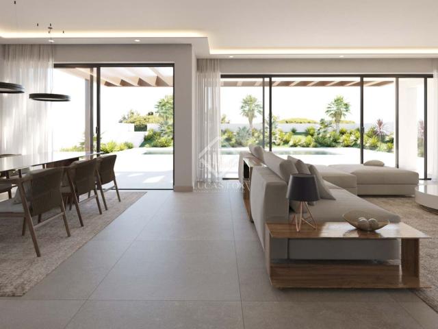 Chalet en venta en Baleares Santa Eulària, Sant Carles. Casa villa de obra nueva de 4 dormitorios con 715m de jardín en venta en Santa Eulalia. Chalets Santa.