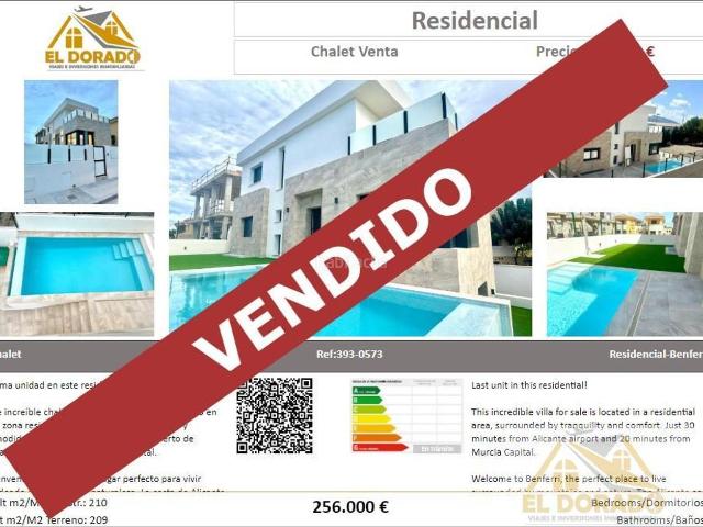 Chalet en venta en Benferri. BenferriChalet. Chalets.