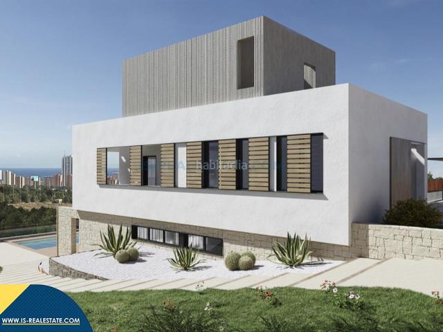 Chalet en venta en Finestrat, Balcón de Finestrat Terra Marina. Chalet con piscina privada en construcción en Finestrat, provincia de Alicante. 4 habitaciones 207 m² 3 kilómetros del mar. Chalets.