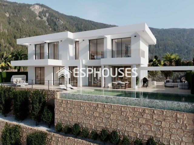 Chalet en venta en Finestrat, Golf Bahía. Proyecto de obra nueva en la prestigiosa Sierra Cortina Finestrat. Chalets.