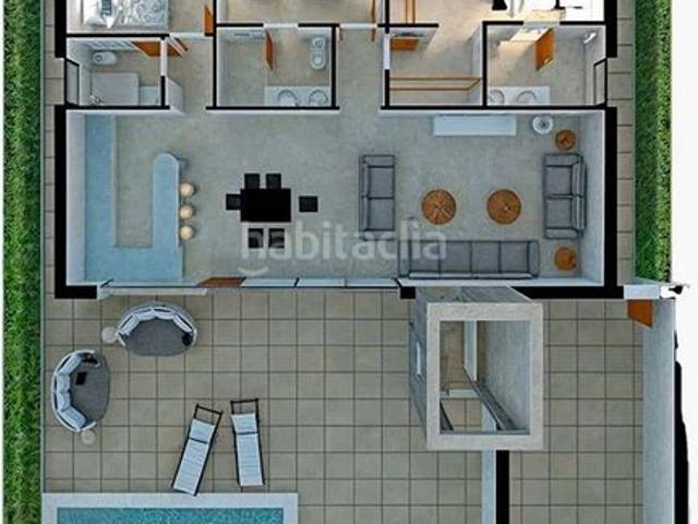 Chalet en venta en Fuente Álamo de Murcia, La Pinilla Las Palas. Villa de 3 dormitorios en venta en La Pinilla, con piscina. Chalets Fuente Álamo de.