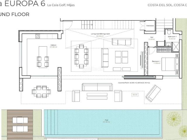 Chalet en venta en Mijas, La Cala Golf Lagar Martell. Villa de lujo de 4 dormitorios y 3 baños con vistas panorámicas en La Cala Golf. Chalets.