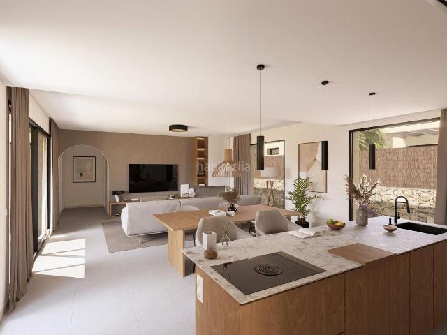 Chalet en venta en Murcia, Baños y Mendigo. Villas contemporáneas de una sola planta en Altaona Golf Resort Murcia. Chalets.