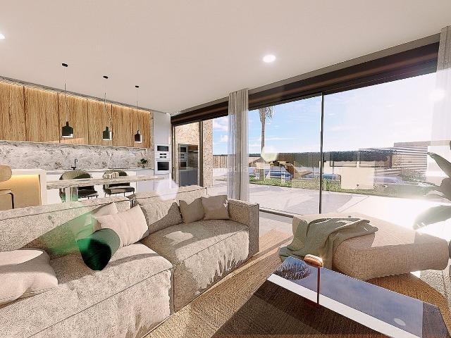 Chalet en venta en San Javier, Santiago de La Ribera. Villa de nuevo diseño de 3 dormitorios con garaje doble y gran parcela. Chalets San.