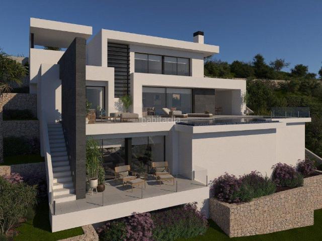 Chalet en venta en Poble Nou de Benitatxell el, Cumbre del Sol. VILLA DE OBRA NUEVA CON VISTAS AL MAR EN CUMBRE DEL SOL. Chalets Poble Nou de Benitatxell.