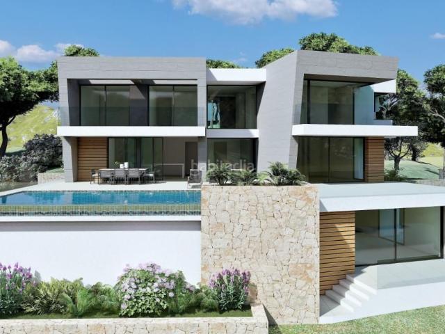 Chalet en venta en Poble Nou de Benitatxell el, Cumbre del Sol. Villa de 3 dormitorios y 4 baños con piscina y jardín, a 1000 m de la playa en Benitachell. Chalets Poble Nou de Benitatxell.