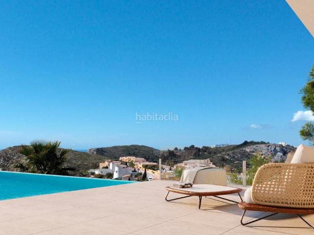 Chalet en venta en Poble Nou de Benitatxell el, Cumbre del Sol. Villa en construcción de estilo moderno con vistas al mar en Benitachell. Costa Blanca. Chalets Poble Nou de Benitatxell.