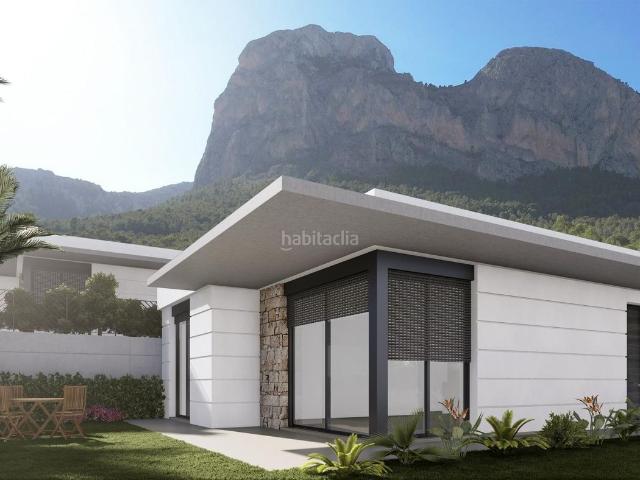 Chalet en venta en Polop, Balcón de Ponoig Polop Paradis Polop Hills. Chalet de Nueva Construcción en una planta a la venta en Polop, Alicante. Chalets.