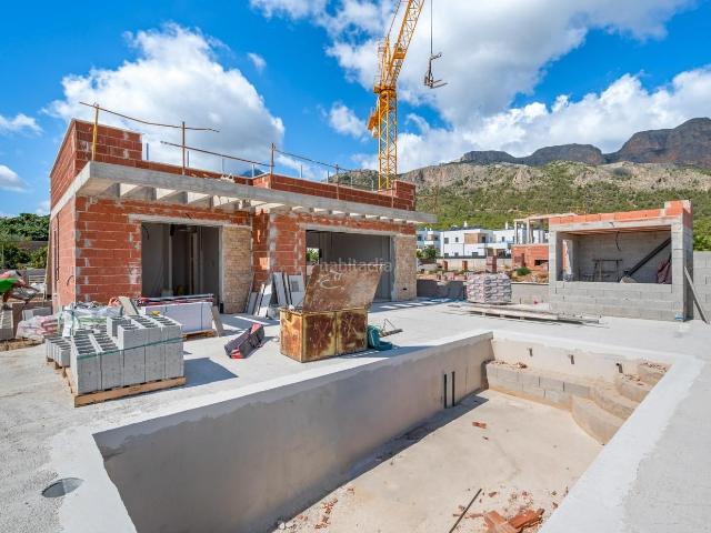Chalet en venta en Polop, La Alberca. Modernas villas de lujo en venta en Polop de la Marina, Costa Blanca. Chalets.