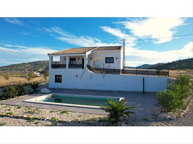 Chalet en venta en Pinoso. Chalet de obra nueva con dos viviendas, piscina privada y parcela de 10.000 m en entorno natural. Chalets.