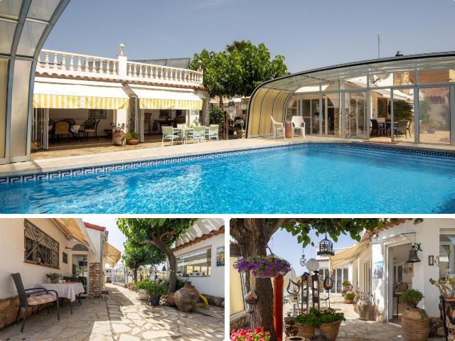 Chalet en venta en Mont roig del Camp, Platja de Mont roig Costa Dorada. Exclusiva propiedad con piscina cubierta utilizable todo el año y tecnología energética de última generación. Chalets Mont roig.