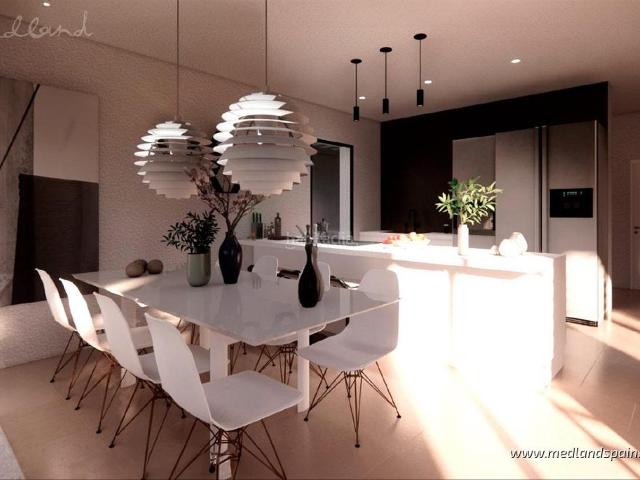 Chalet en venta en Torre Pacheco, Mar Menor golf. Chalet en una planta con sótano, solárium y piscina privada en Santa Rosalía Lake Life. Chalets Torre.