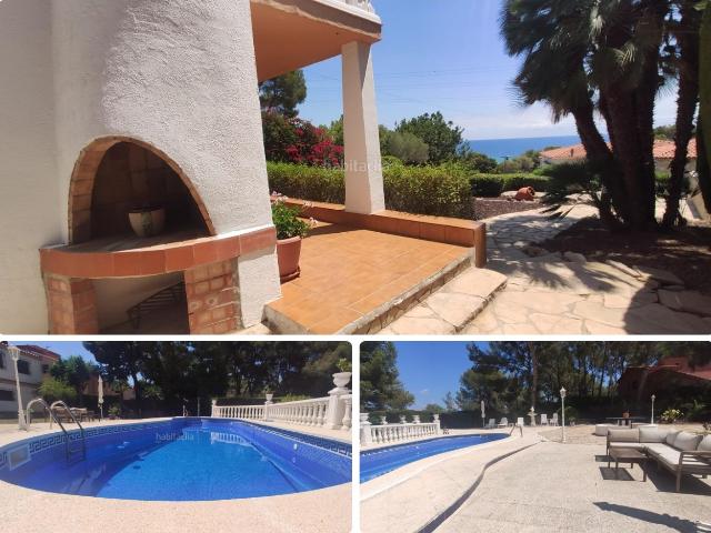 Chalet en venta en Tarragona, Urbanitzacions de Llevant Costa Dorada. Chalet con vistas al mar en Cala Romana, con 6 habitaciones, 3 baños, piscina y Garaje. Chalets.