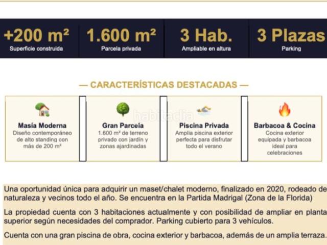 Chalet en venta en Villarreal Vila real, Madrigal. Chalet en Zona Florida. Chalets Villarreal Vila.