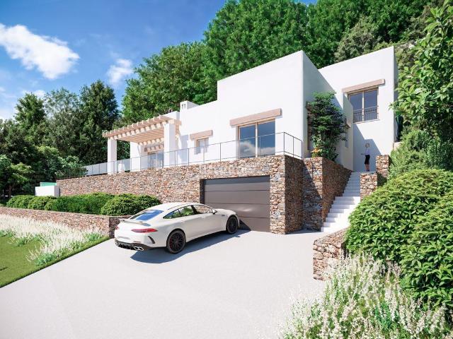 Chalet en venta en Xàbia, Partida Comunes Adsubia. Villa de estilo ibicenco en proyecto en venta en Javea. Chalets.