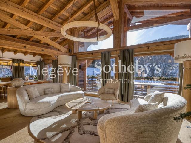 Chalet Eagle à louer à Megève Rochebrune, avec spa et piscine