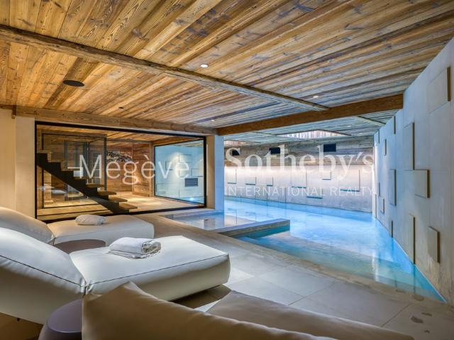 Chalet Millesime Somptueux chalet avec piscine et espace bien être
