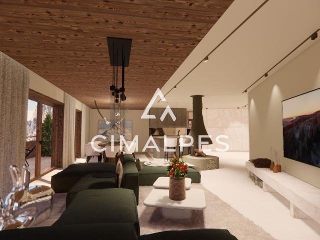 Chalet neuf, vue montagne avec finitions haut de gamme proch. 200m² Champagny en Vanoise La Plagne