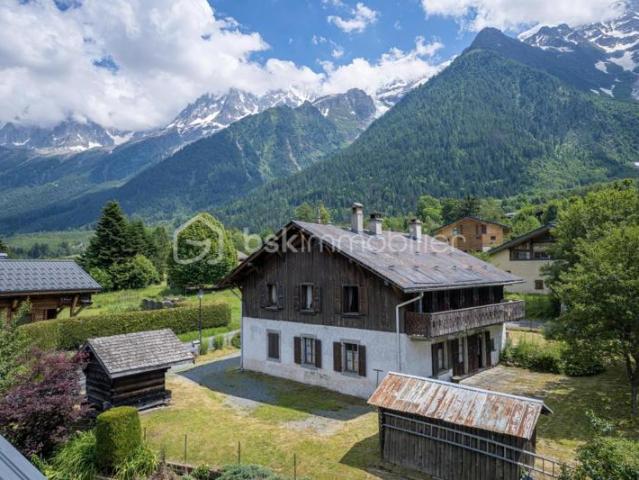 Chalet vue Mont Blanc, vallée de Chamonix