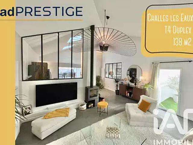 Challes les Eaux 73190 Achat / Vente appartement 4 pièces t4 au dernier étage
