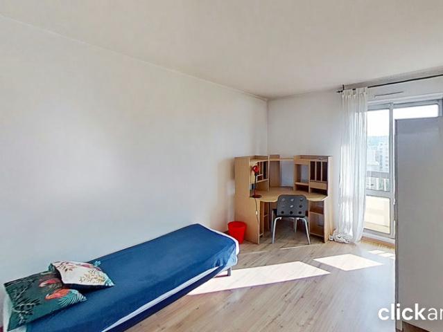 Chambre meublée avec balcon – Colocation moderne à Villeurbanne 69100