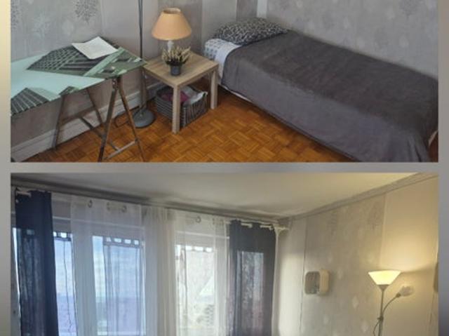 chambre meublée de 12 m² dans un T2 de 52 m²