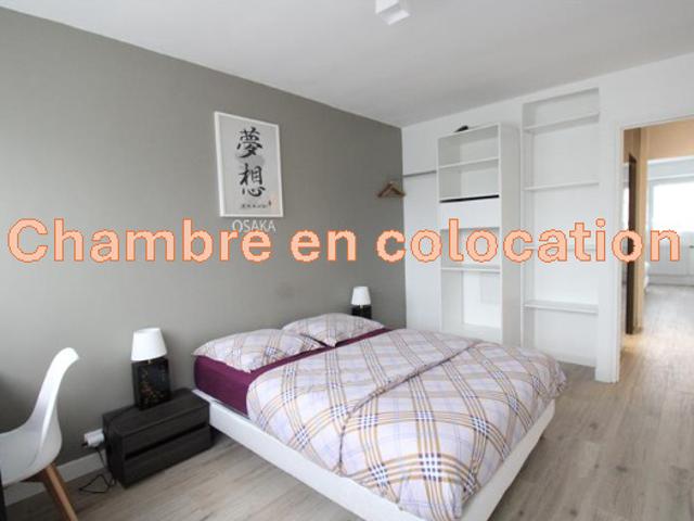 Chambre meublée en colocation 11,5m2 au 4e étage