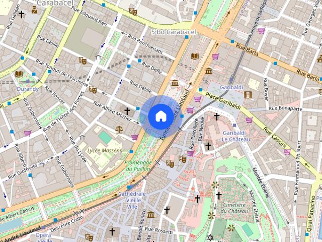 Chambre meublée en colocation au centre ville de Nice