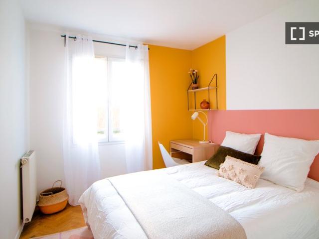 Chambre à louer dans un appartement partagé de 4 chambres à La Plaine, Paris
