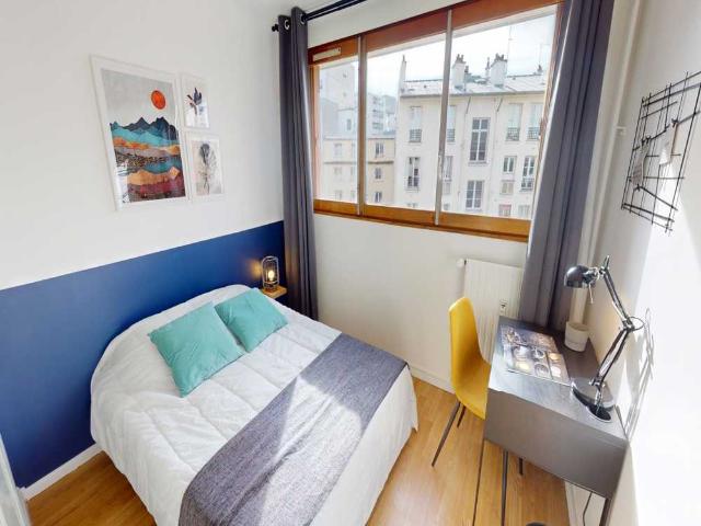 Chambre à Paris Rue Riquet