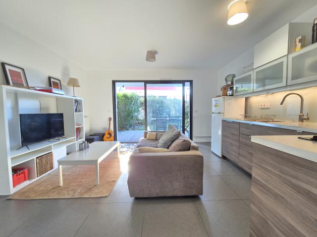 Appartement T2 avec terrasse et jardin privatif à 500 m des plages de la Chambre d’Amour