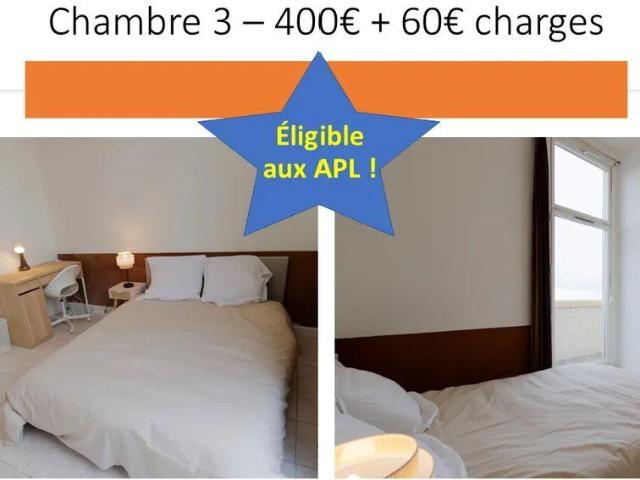 Chambre dans colocation éligible APL à Melun