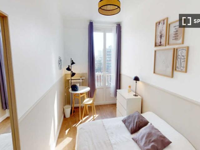 Chambre dans un appartement partagé de 4 chambres à Georges Brassens, Paris