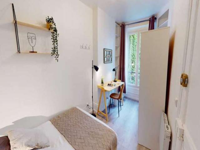Chambre dans un appartement partagé de 6 chambres à Muette Nord, Paris