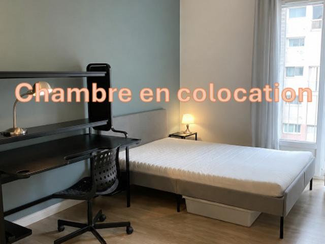 Chambre en colocation 5ème étage 12 m2 Meublé