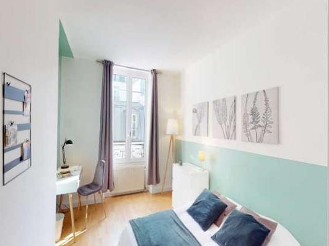 Chambre dans un appartement partagé de 5 chambres, Monnaie, Paris