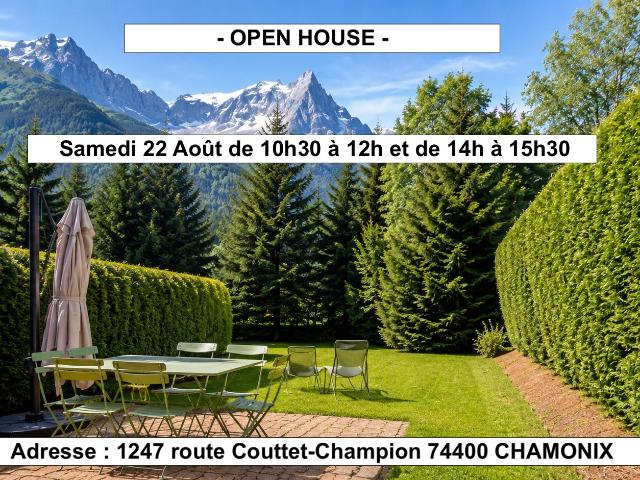 CHAMONIX T3 avec jardin privatif, vue Mont Blanc, garage e. 45m² Chamonix Mont Blanc