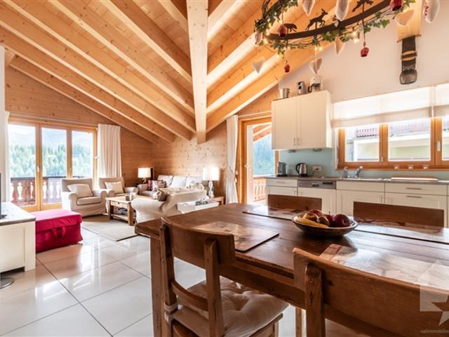 Champoussin, prächtiges Penthouse mit 4,5 Zimmern