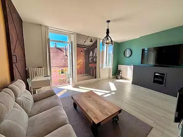 Champagnole 39300 Achat / Vente appartement 3 pièces t3 au dernier étage cave