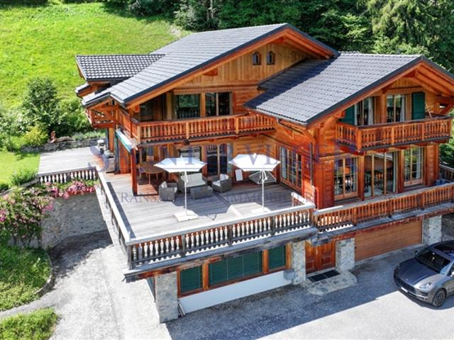 Champéry, außergewöhnliches Chalet mit 450 m² Wohnfläche – Belegte Lebensrente