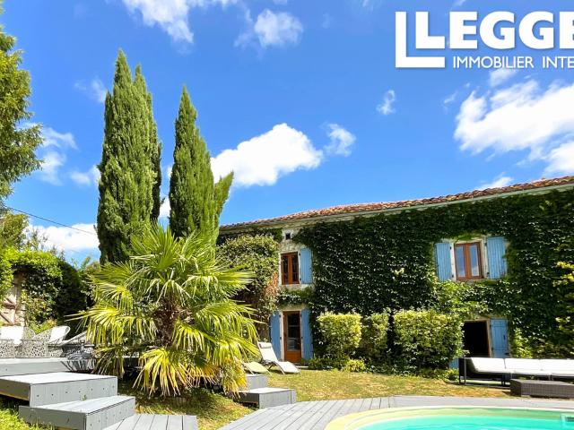 Changement de vie? ferme avec B&B et retraite bien être, vues superbes, piscine. Calme à 30 km d’Angoulême