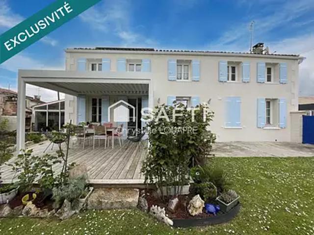 Chaniers 17610 Achat / Vente maison 7 pièces t7 piscine terrasse